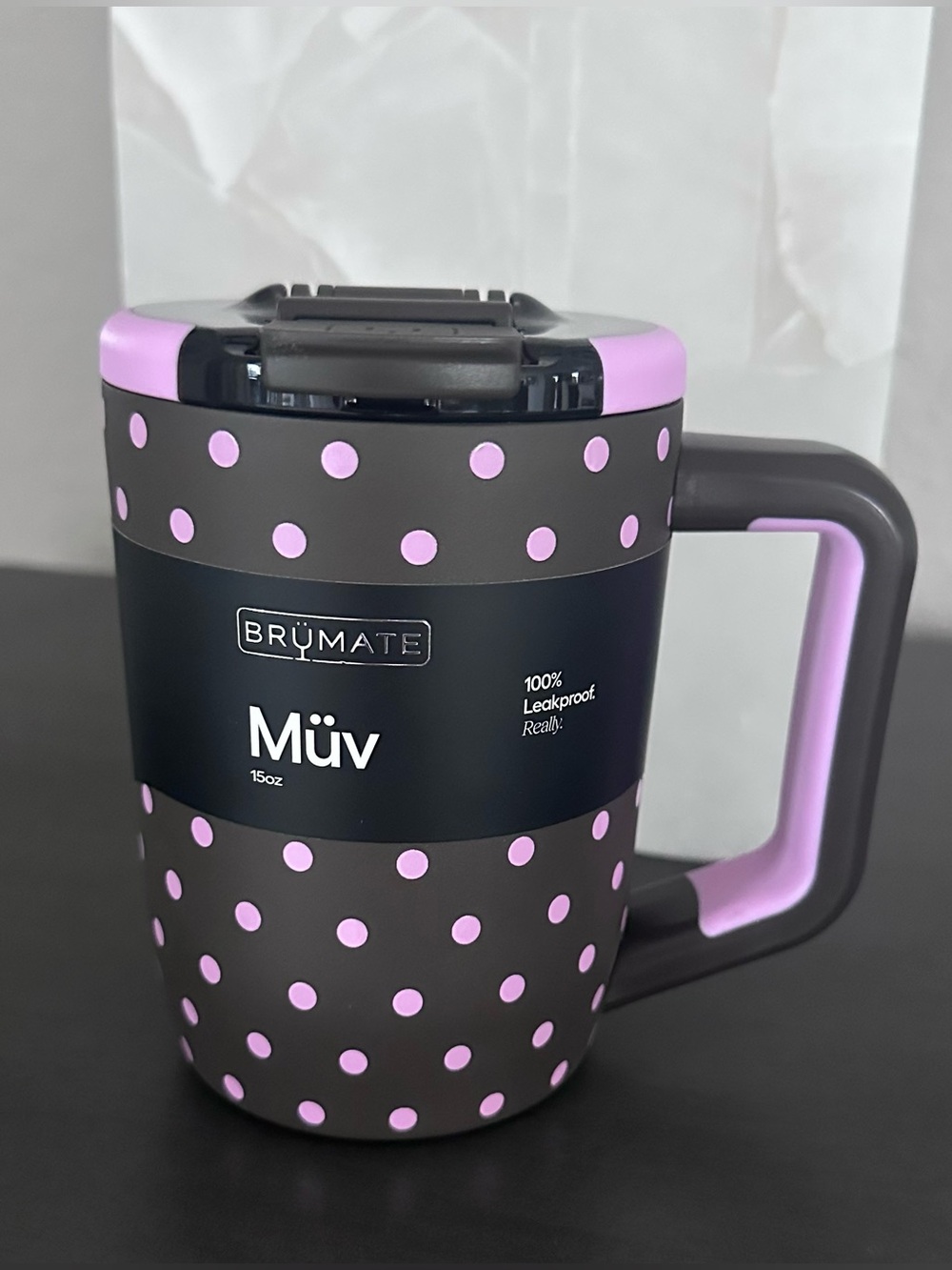 BRÜMATE MÜV 15oz Mocha Dot Mug New In Box